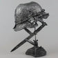 Stahlhelm-Tischlampe – Einzigartige historische Dekoration