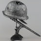 Stahlhelm-Tischlampe – Einzigartige historische Dekoration