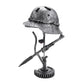 Stahlhelm-Tischlampe – Einzigartige historische Dekoration