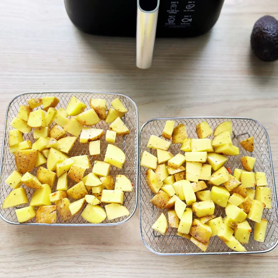 Stapelbare Körbe für Heißluftfritteusen – Mehr Platz, Perfekte Garergebnisse