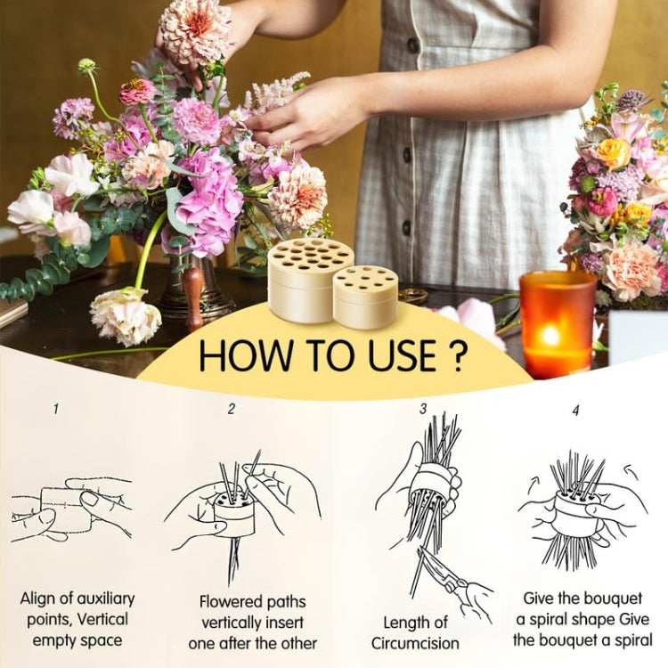 1+1 Gratis | DIY Spiral-Blumenstängelhalter – Mühelose Blumenarrangements