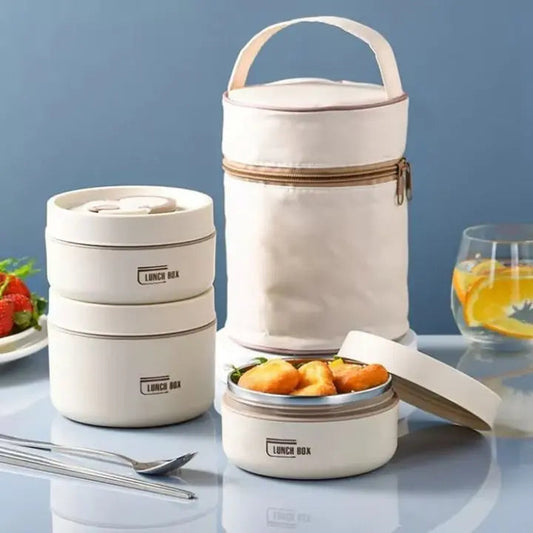Tragbares, isoliertes Lunch-Behälter-Set mit Thermotasche