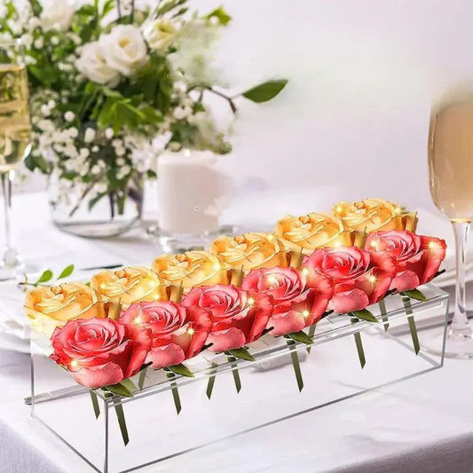 Transparente Acryl-Blumenvase