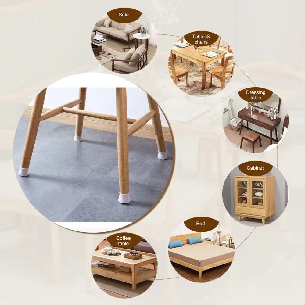 Universelle Möbelbeinschoner – Kratz- und Geräuschschutz