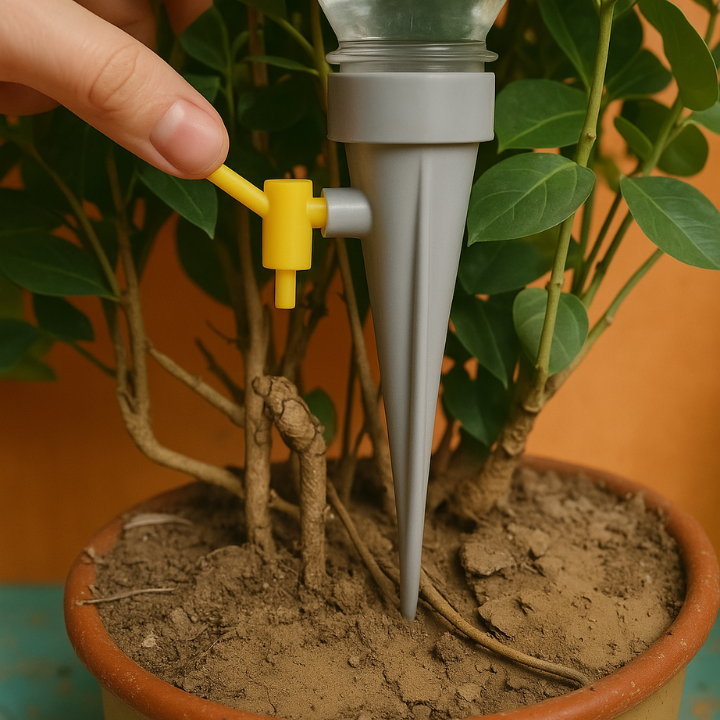 4 Stück - Bewässerungsspitzen für Topfpflanzen – Ihr praktischer Gartenhelfer!