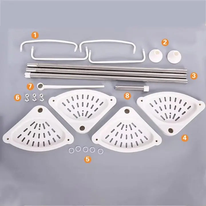 Verstellbares Eckregal