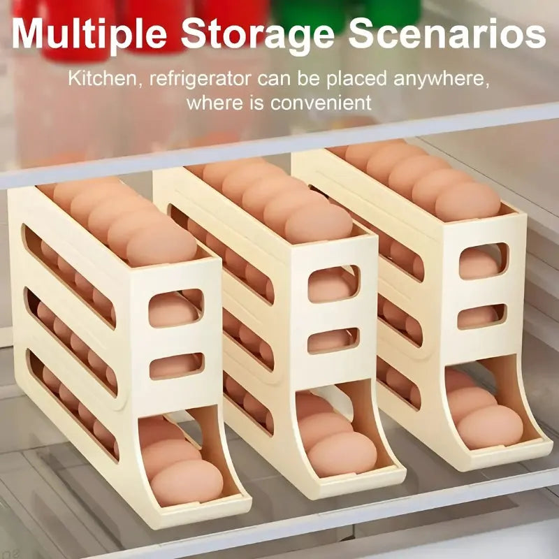 Vierstöckigen Eierregal