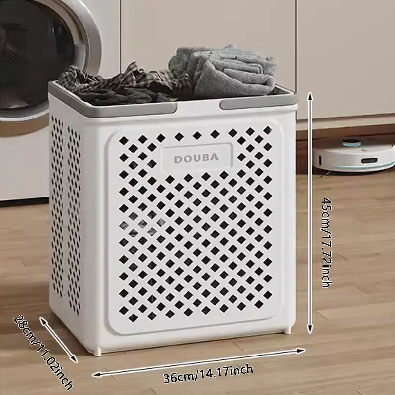 Wäschekorb mit großer Kapazität und Rädern, faltbar