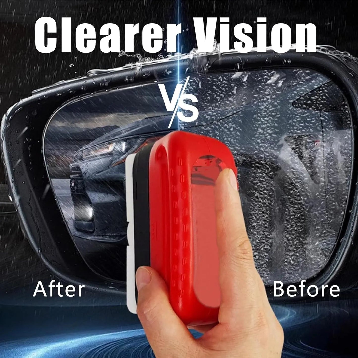 Wasserabweisender Glasreiniger für klare Sicht