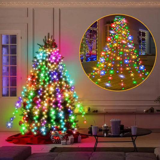 Wasserfall-Lichter für Weihnachtsbaum