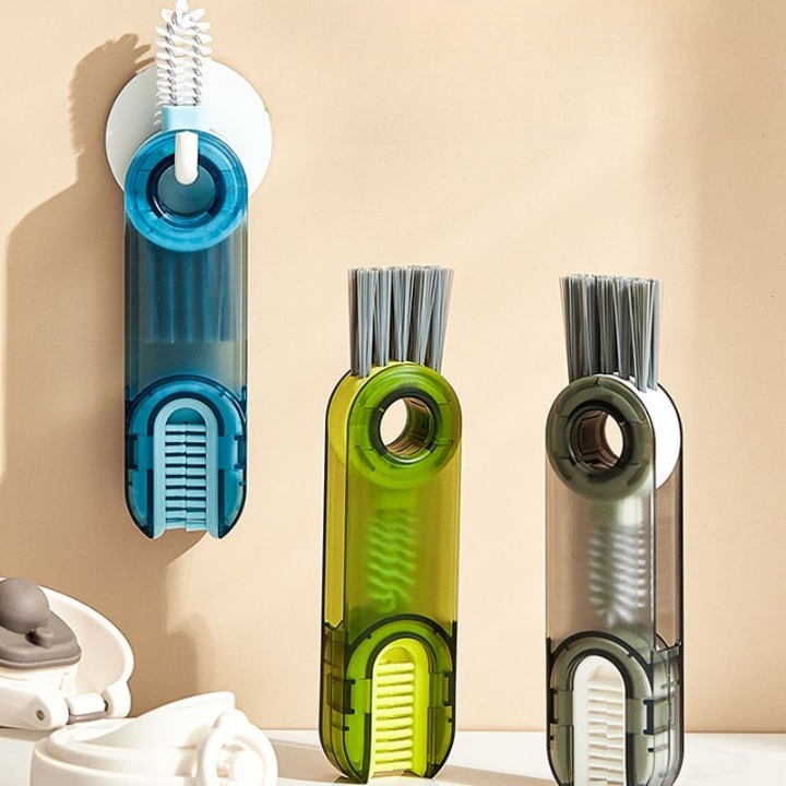 1+1 GRATIS | 3-in-1 Multifunktions-Reinigungsbürste – Für Flaschen, Deckel & schwer erreichbare