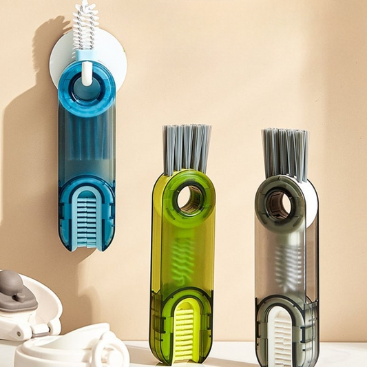 1+1 GRATIS | 3-in-1 Multifunktions-Reinigungsbürste – Für Flaschen, Deckel & schwer erreichbare