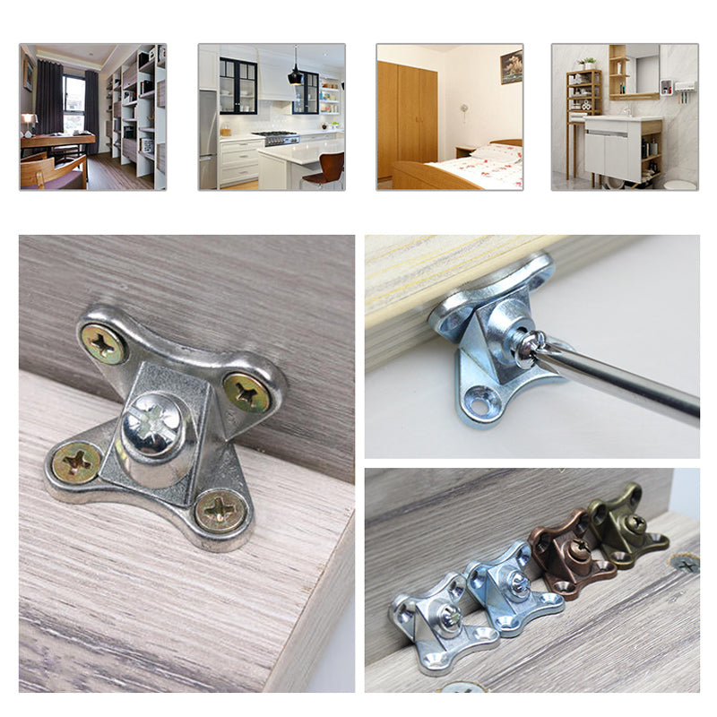 5+5 GRATIS | Abnehmbarer Zinklegierungs-Winkelverbinder – Stabil & Rostfrei