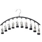 2er-Set Leggings-Organizer Kleiderbügel – mit 20 Clips für platzsparende Aufbewahrung!
