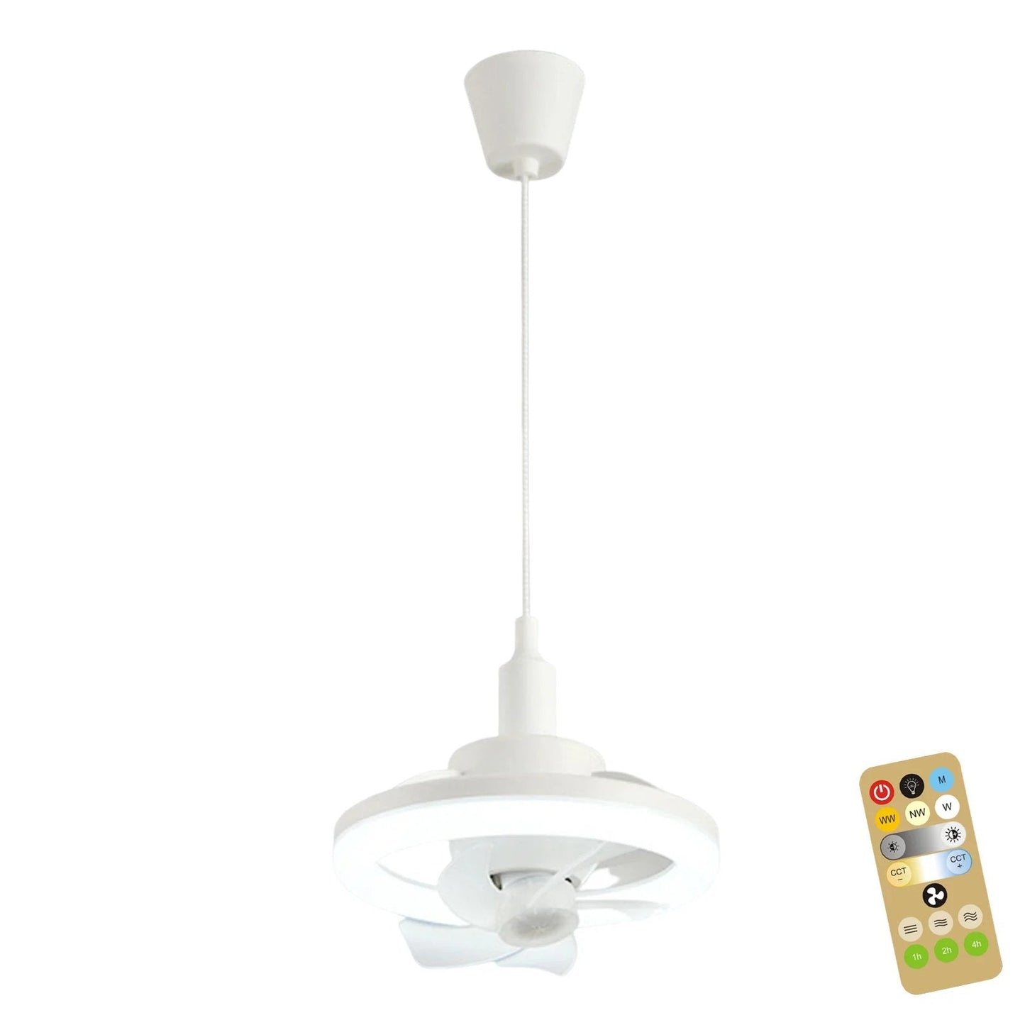 LED-Deckenventilator mit Fernbedienung – Leise & Stilvolle Kühlung