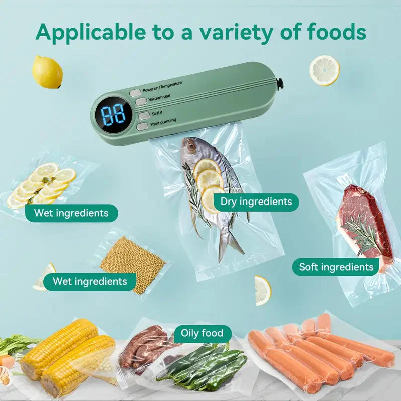 Mini Kabelloses Vakuumiergerät – Frische Lebensmittel im Handumdrehen