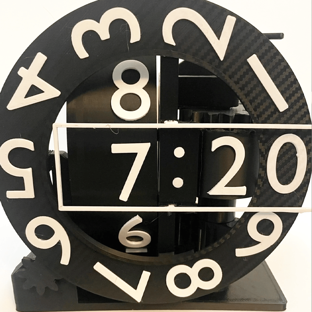 Futuristische 3D-gedruckte Elektro-Uhr – Präzise & Stilvoll