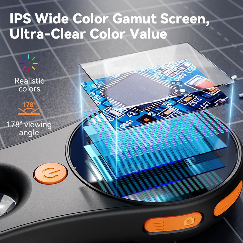 Tragbare Digitale Handlupe mit 500-facher Vergrößerung & 2" LCD