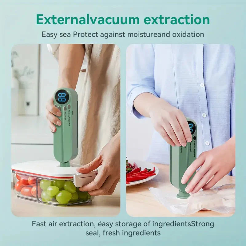 Mini Kabelloses Vakuumiergerät – Frische Lebensmittel im Handumdrehen