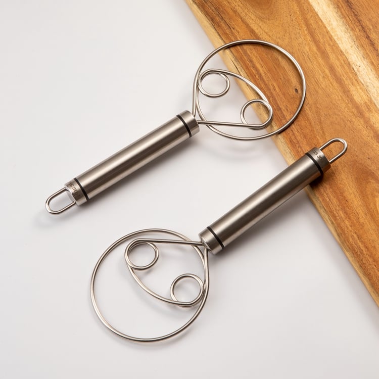 1+1 GRATIS | Lebensmittelechter Edelstahl-Teigmischer – Einfach & Effizient