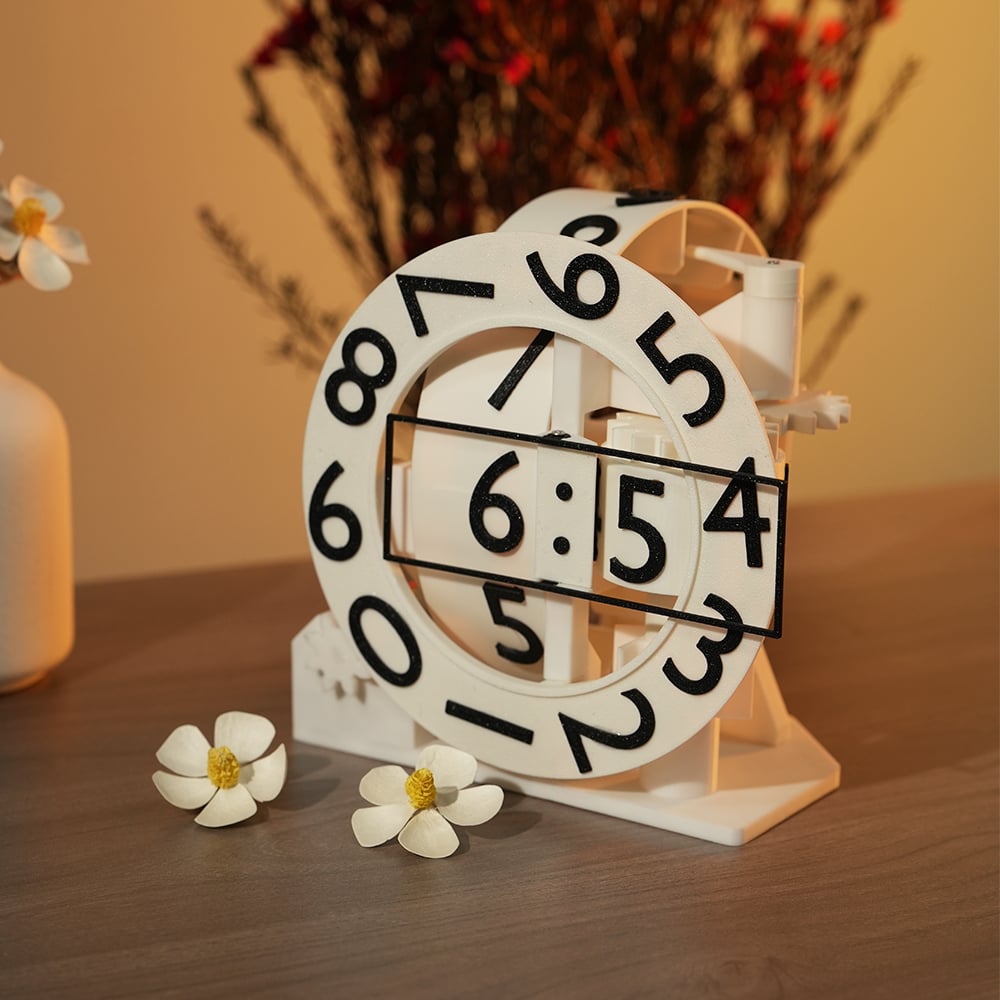 Futuristische 3D-gedruckte Elektro-Uhr – Präzise & Stilvoll