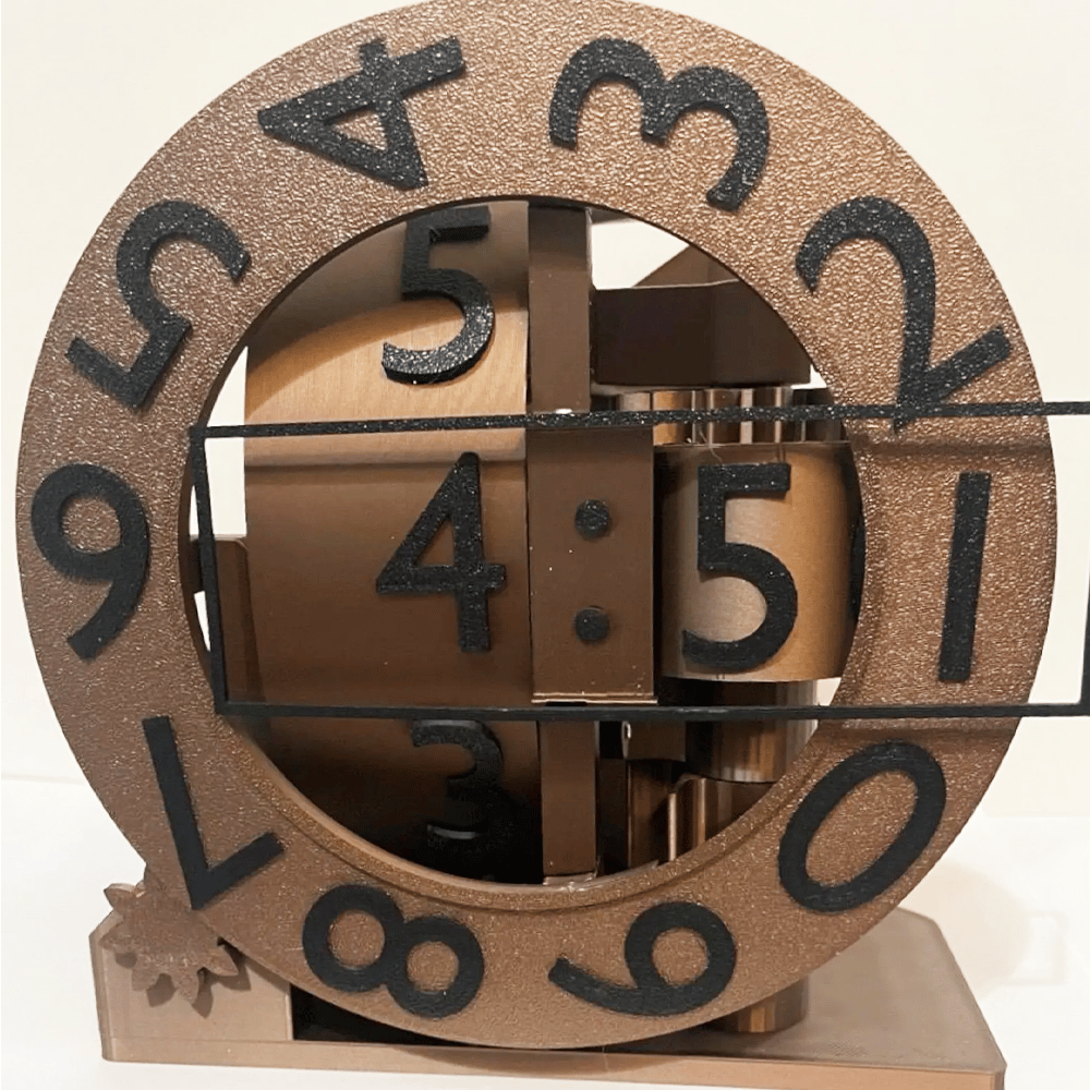 Futuristische 3D-gedruckte Elektro-Uhr – Präzise & Stilvoll