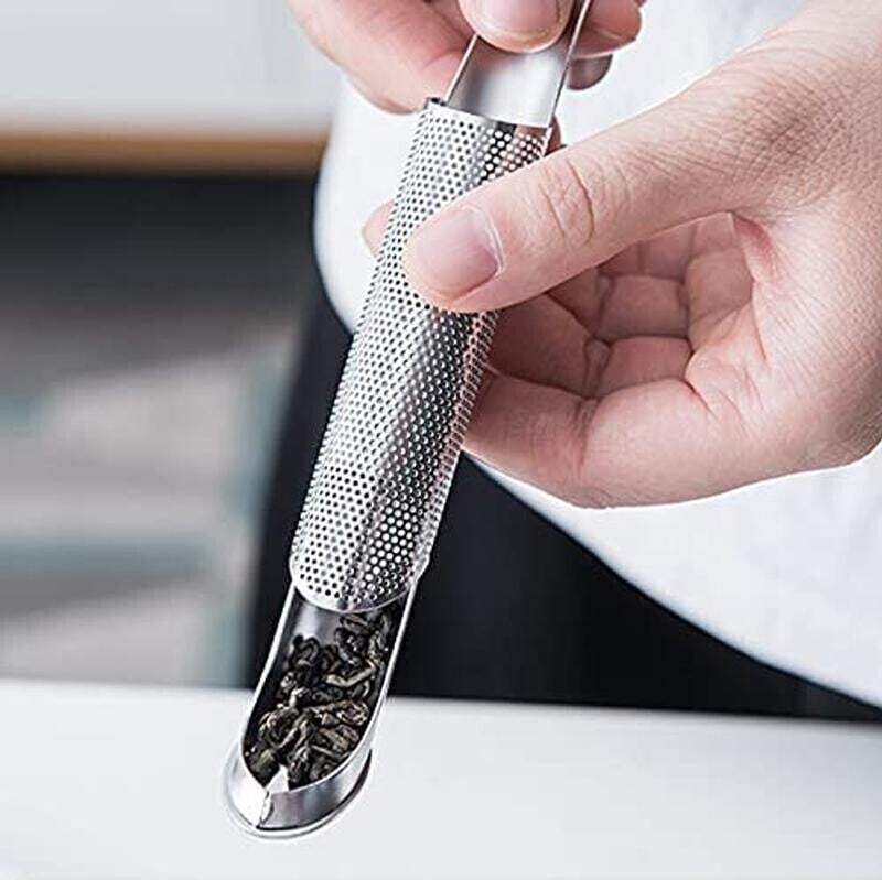 5 Stück Teesieb aus Edelstahl – Feines Filtersieb für losen Tee und Kräuter
