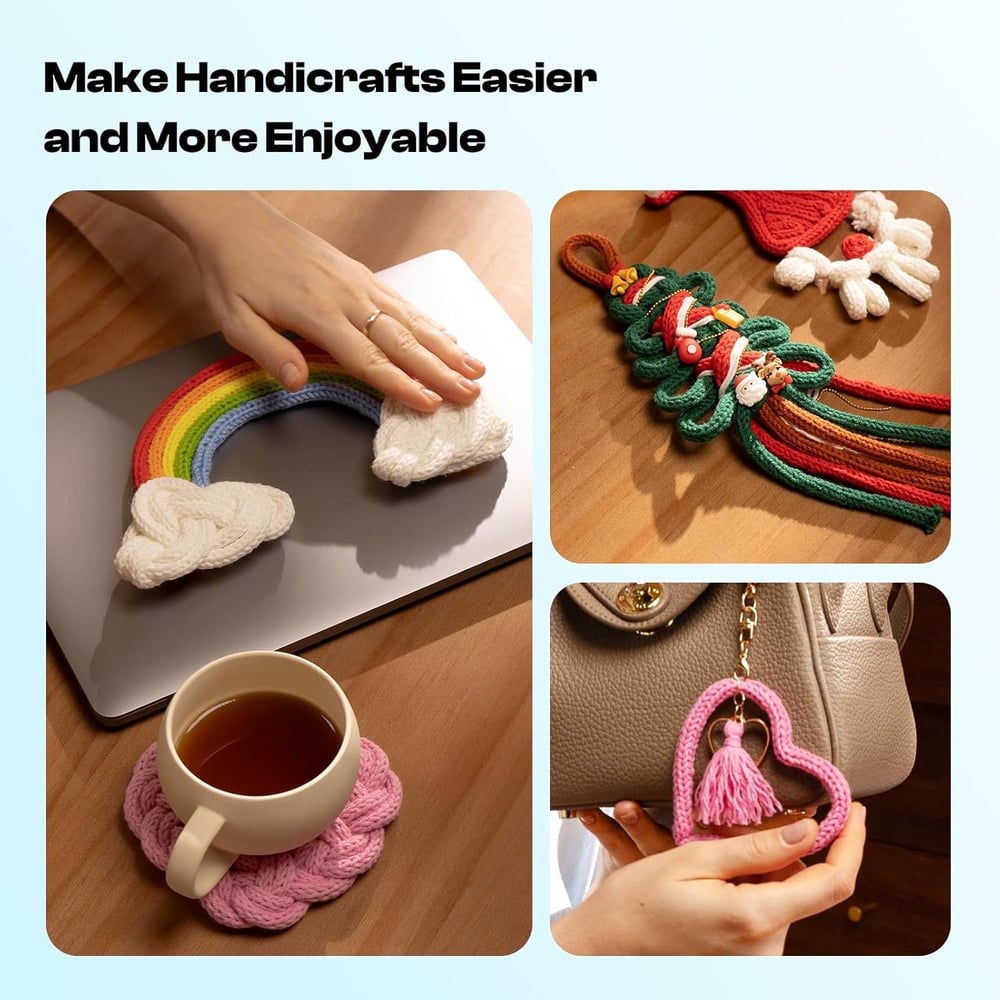 Schnellstrickgerät für Kordeln – Gleichmäßiges Stricken leicht gemacht