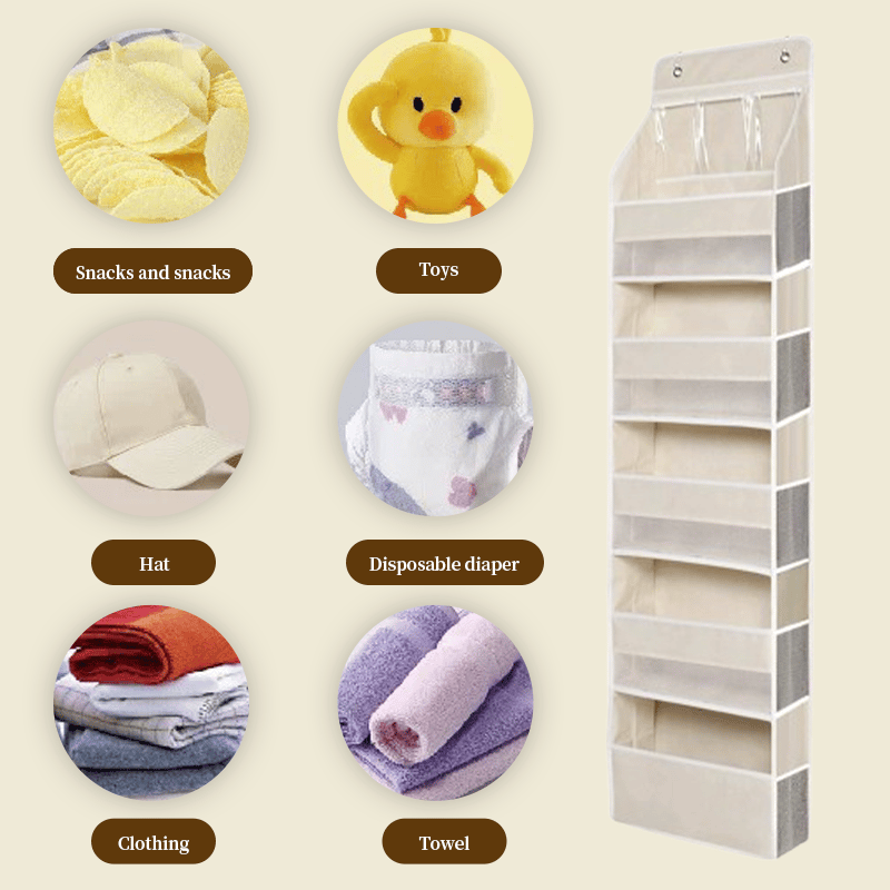 Tür-Hängeorganizer mit Mesh-Fächern – 5-stufiges Aufbewahrungssystem