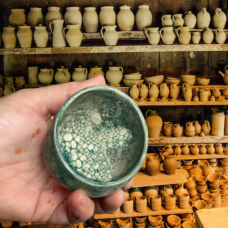 Handgefertigte Keramik-Kräuterstreifer – Mühelos & Sauber