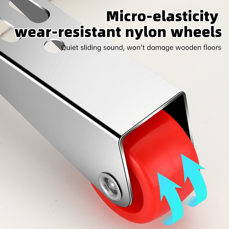 1+1 GRATIS | Schwenkbare Türrolle mit Langhalterung – Leise & Kratzfrei