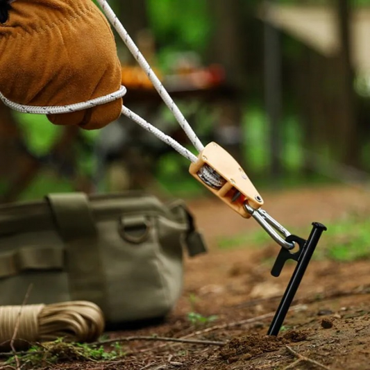 1+1 GRATIS | Winddichtes Outdoor-Seil – 5 m Reflektierendes Nylon mit Karabiner