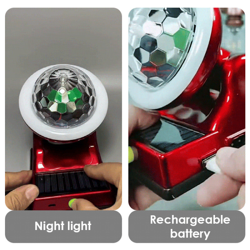 Solarbetriebene Rotierende RGB-Disco-Kugel – Magisches Partylicht
