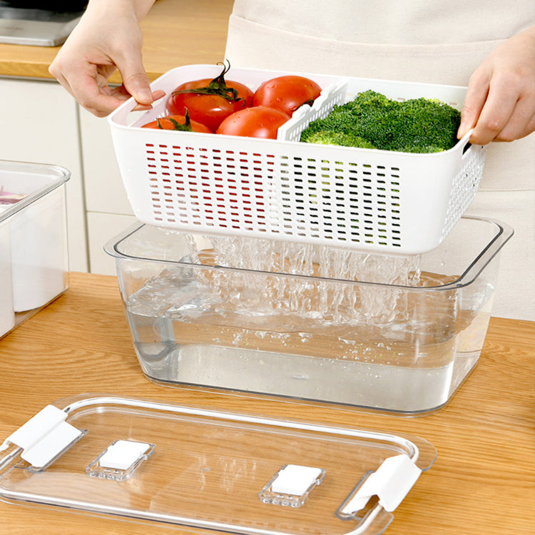 Multifunktionale Kühlschrank-Aufbewahrungsbox mit Faltbaren Trennwänden