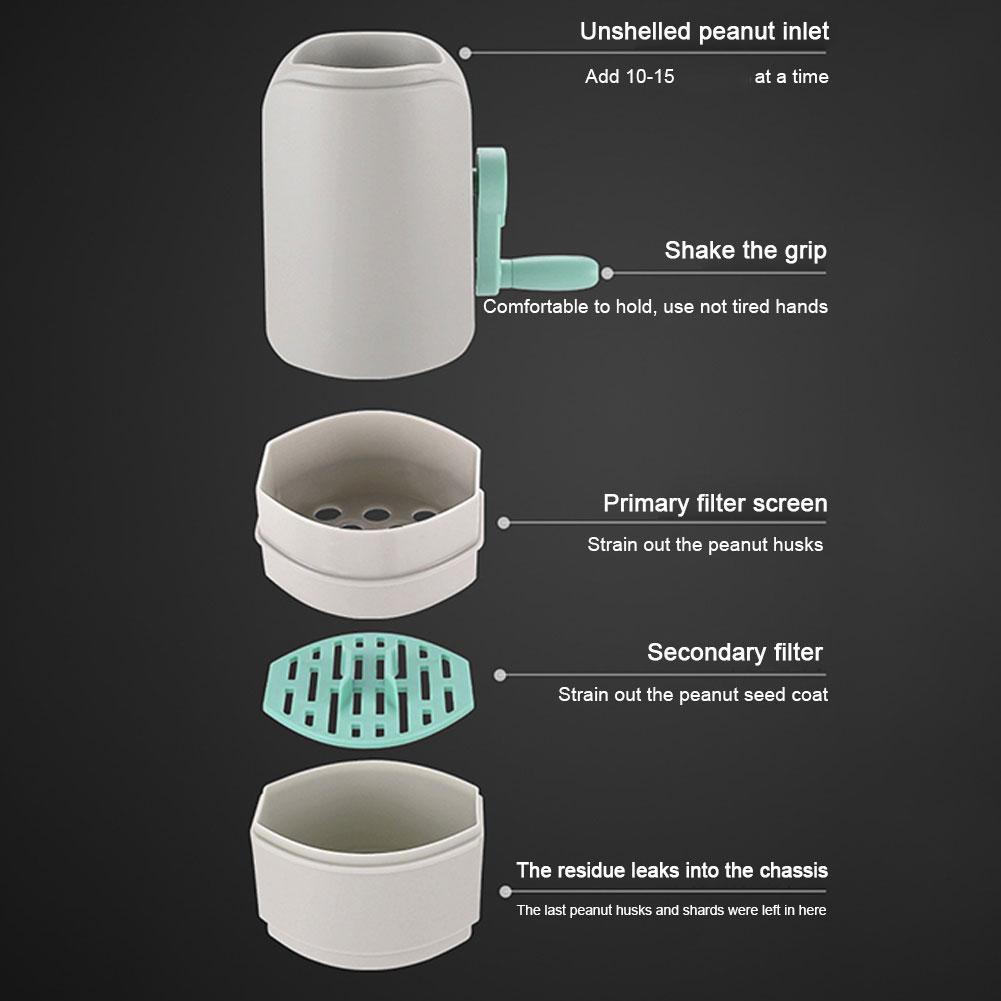 Nuss-Schäler mit Handkurbel – Müheloses Schälen von Erdnüssen & mehr!