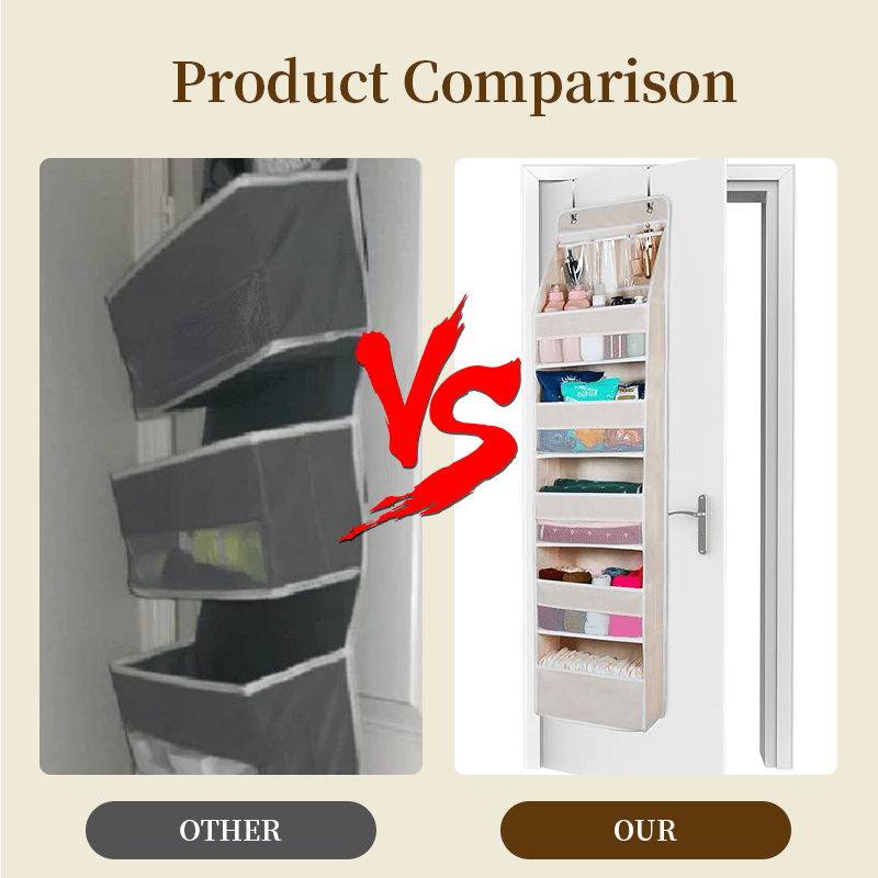 Tür-Hängeorganizer mit Mesh-Fächern – 5-stufiges Aufbewahrungssystem