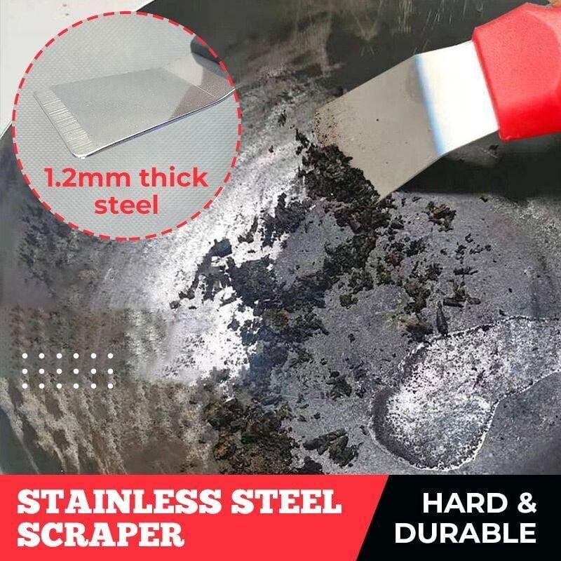 2+1 GRATIS | Multifunktionaler Edelstahl-Küchenschaber – Mühelose Tiefenreinigung