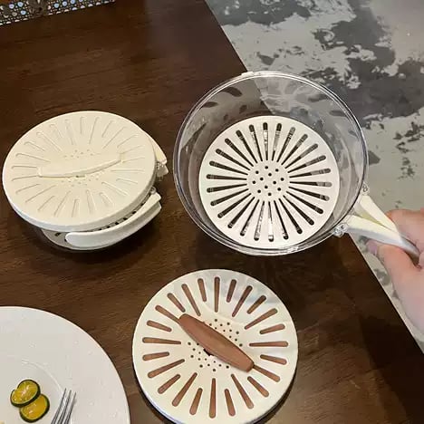 Multifunktionale Waschschüssel – Doppelschichtiges Design für einfaches Reinigen und Aufbewahren