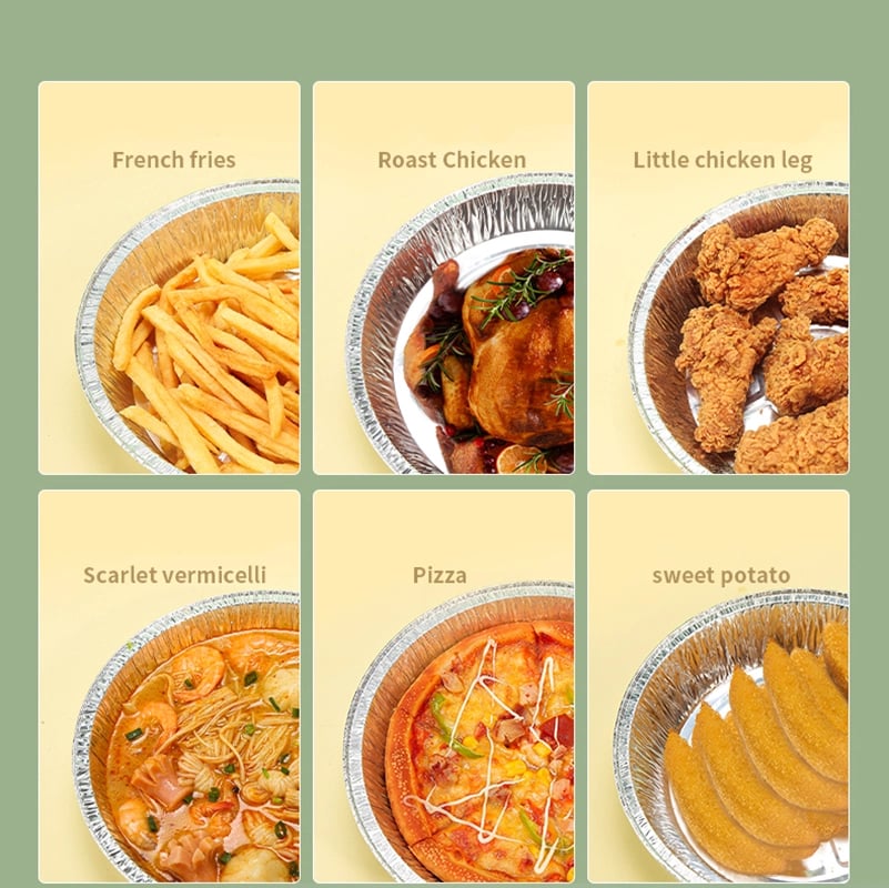 Wiederverwendbare Aluminiumfolie für Heißluftfritteusen – Keine Unordnung mehr! (30+20 Gratis)