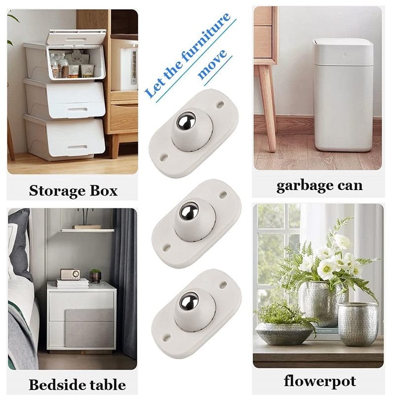 8er-Set Selbstklebende 360° Minirollen für Aufbewahrung & Möbel