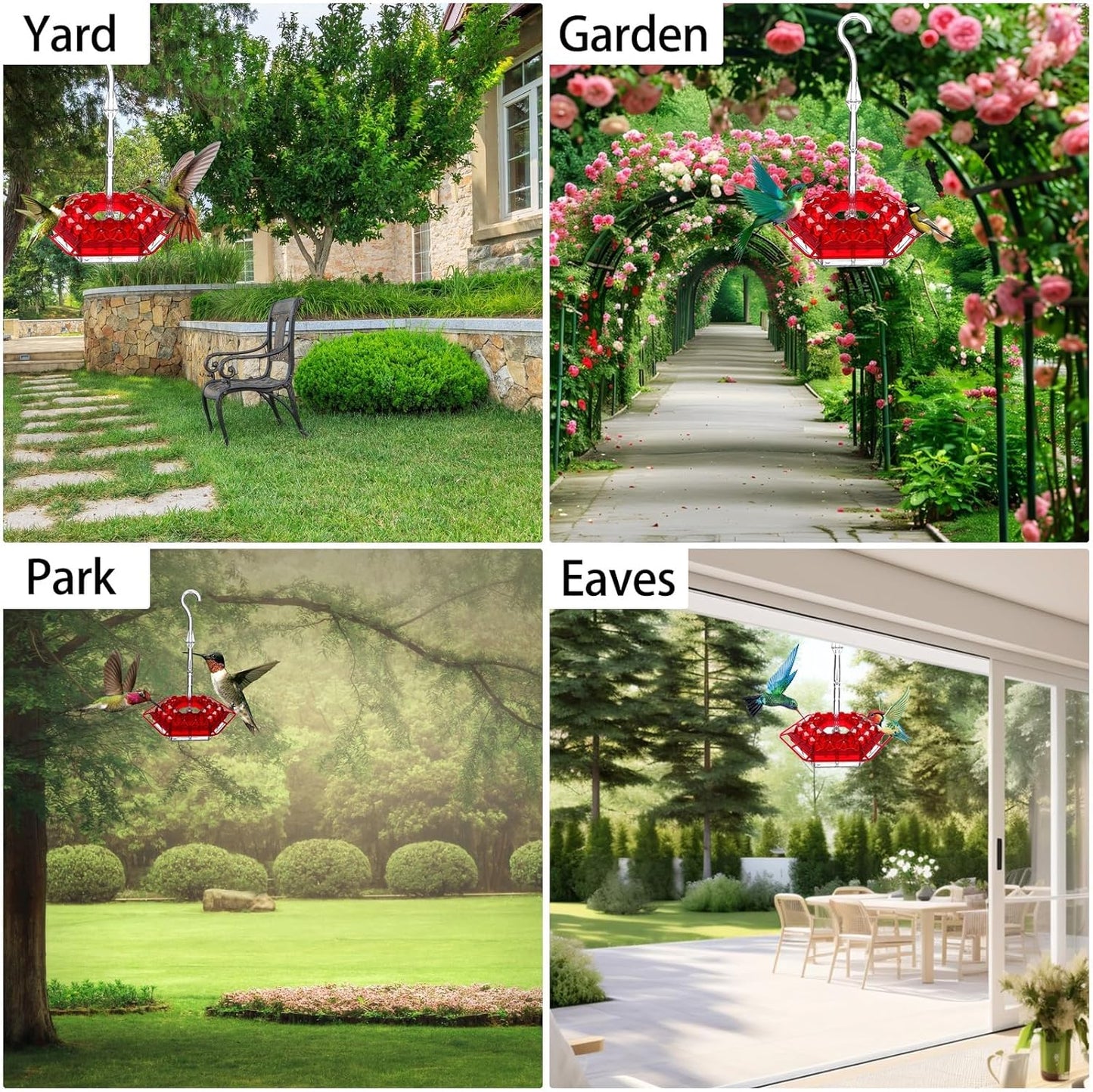 Kolibri-Futterspender zum Aufhängen – Für einen lebendigen Garten voller Farbe und Leben