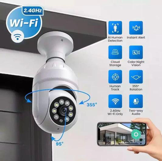 Drahtlose HD Kamera in Glühbirne – Vollständige Kontrolle in Ihren Händen