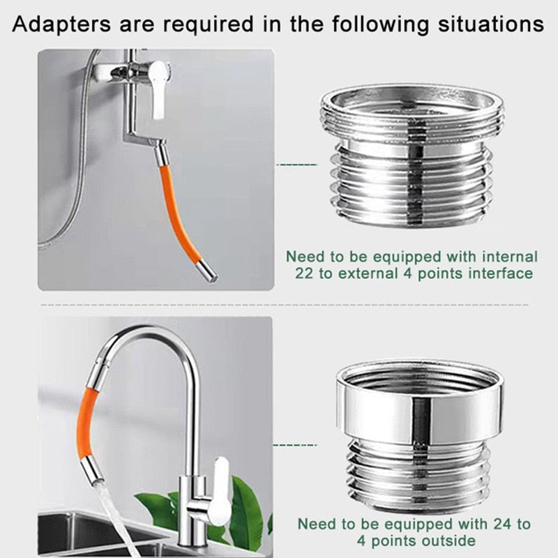 Flexibler 360° Wasserhahn-Verlängerer – Leichter Wasserzugang