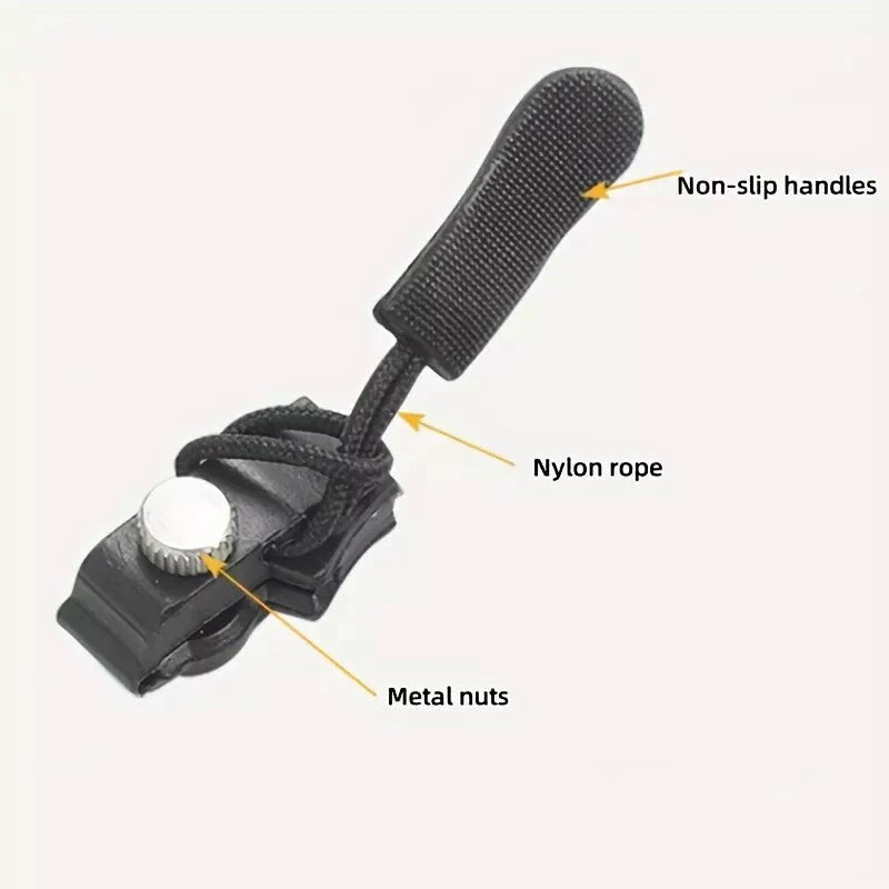 Abnehmbarer und austauschbarer Reißverschluss-Zipper – Schnelle Lösung | 12 Stück