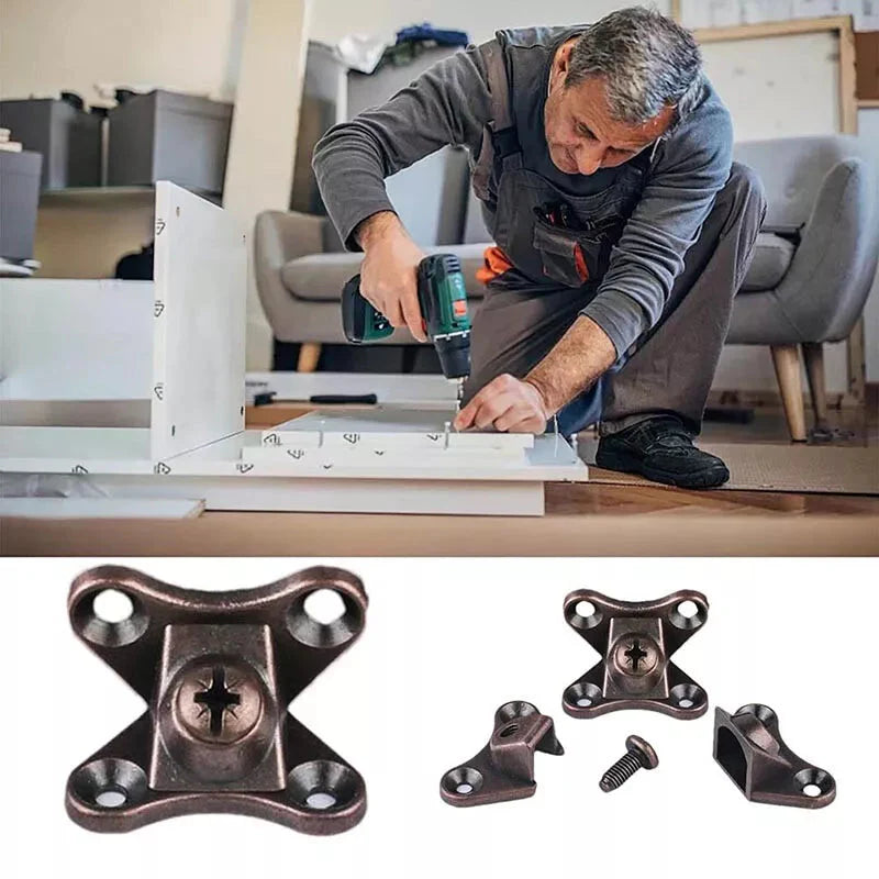 5+5 GRATIS | Abnehmbarer Zinklegierungs-Winkelverbinder – Stabil & Rostfrei