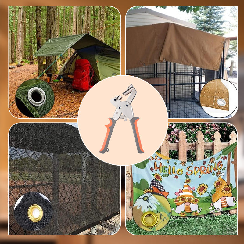 Ösenzange mit 100 kostenlosen Ösen – Für Planen, Leder & mehr!