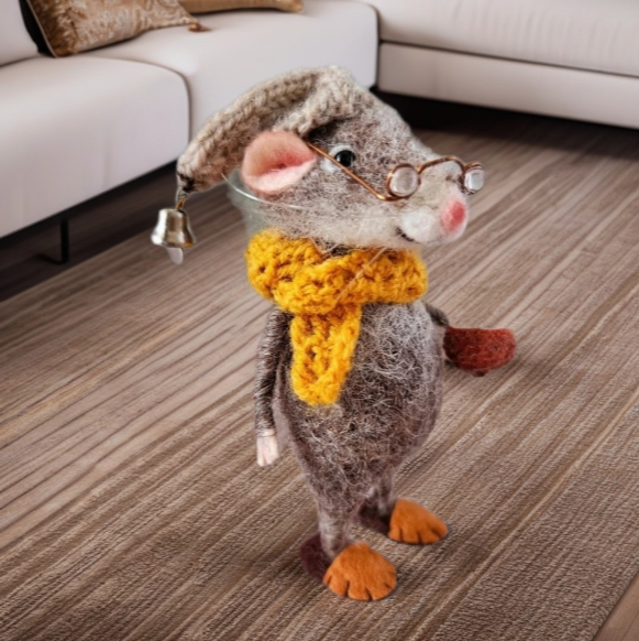 1+1 GRATIS | Handgefertigte Filz-Maus – Ein Hauch von Magie für Ihr Zuhause