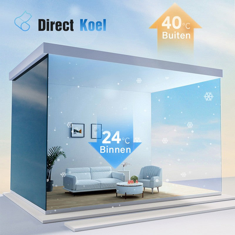 1+1 GRATIS | Einweg-Spiegelfolie für Fenster – Wärmedämmung & UV-Schutz