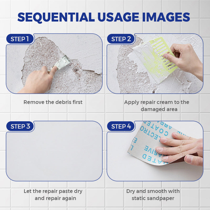 Wasserfeste Wandreparaturpaste mit Schimmelschutz