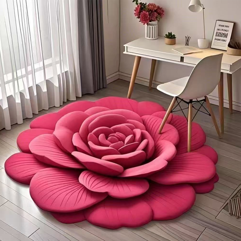 Elegante Blumenbodenmatte – Wählen Sie zwischen weichem Plüsch oder schnell trocknender Diatomit-Oberfläche